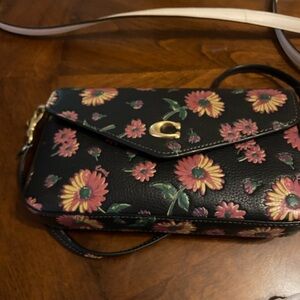 Coach Black Floral Crossbody Bag